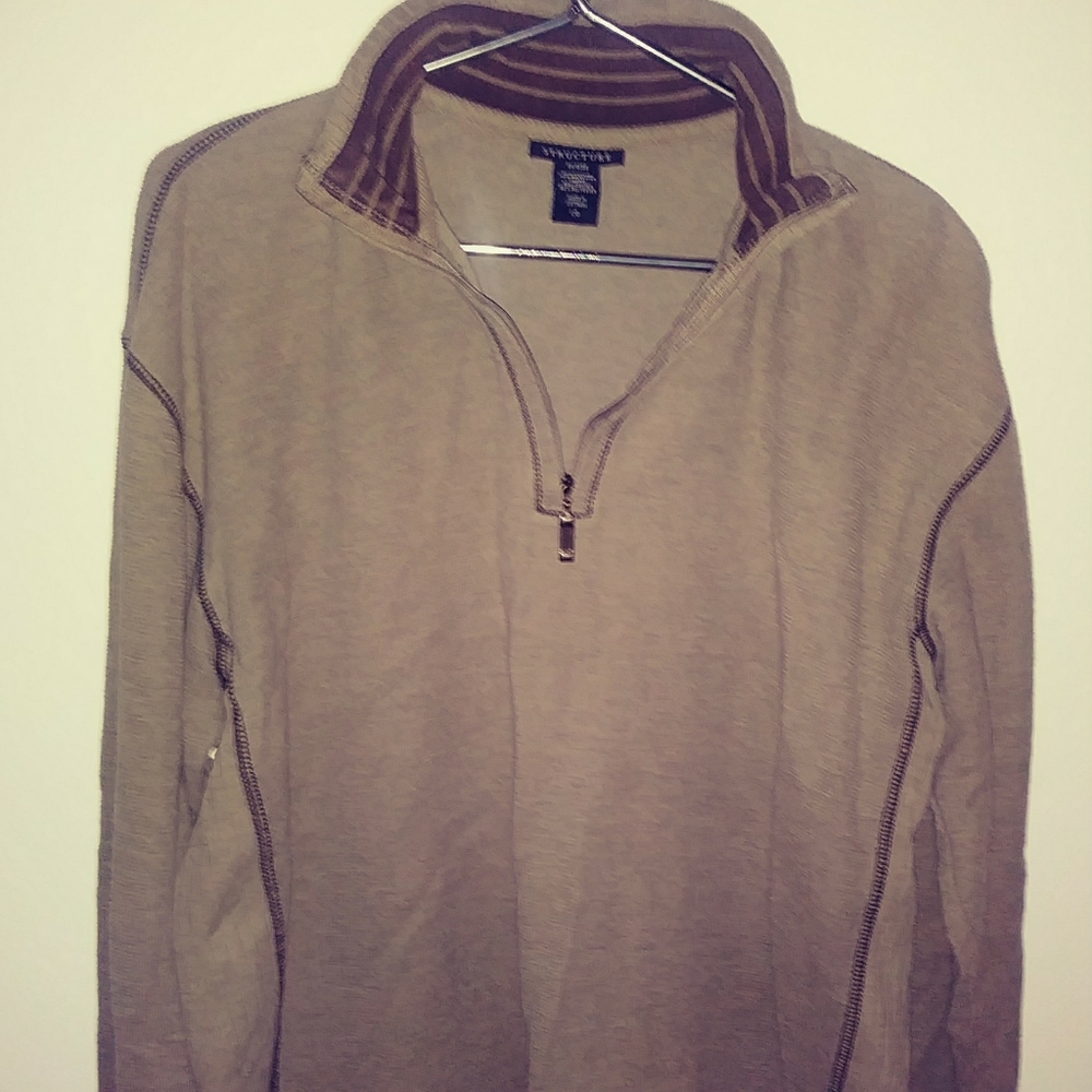 Men's Large Structure long sleeve pull over